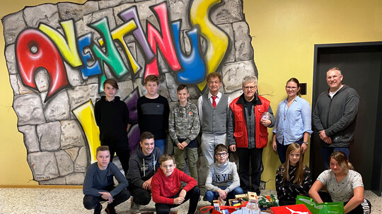 Aventinus-MittelschülerInnen haben ein Herz für die Tafel