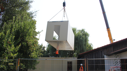 Container sind aufgestellt