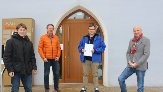 Stadt Abensberg gratuliert Korbinian Auhuber