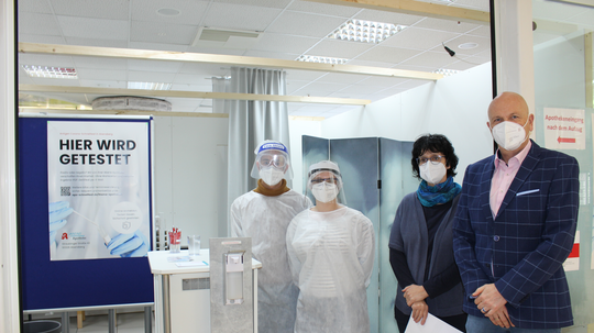 Kostenlose Corona-Bürgertests im EKZ