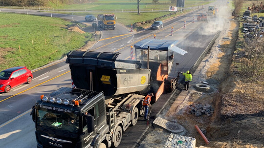 Halbzeit an der B 16-Baustelle
