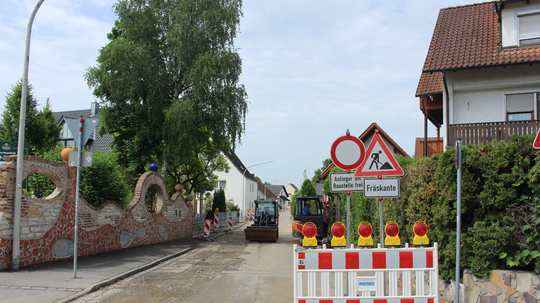 Aunkofener Straße bis Ende Juli gesperrt