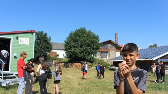 Schulbesuch auf dem Biohof
