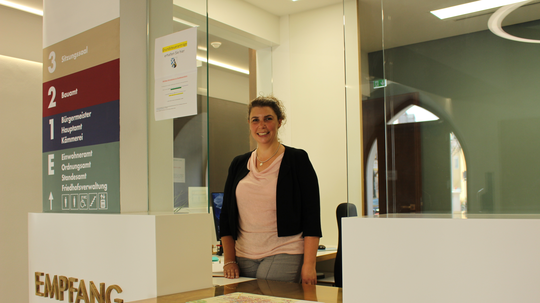 Neu im Rathaus: Carina Junker