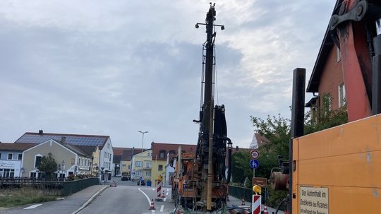 Baustelle Abensbrücke wird verlängert