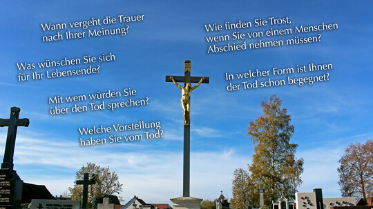 „Tod - Trauer – Trost“: Antworten auf Leinwand