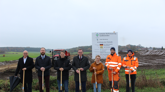 Bauarbeiten für Flutmulde haben begonnen
