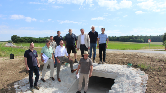 Flutmulde schützt Sandharlanden