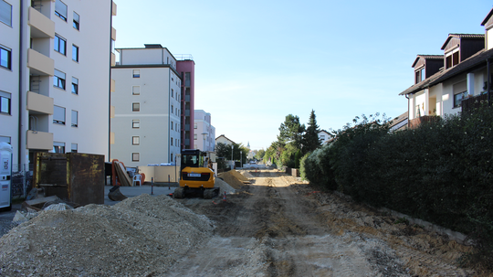 Nachtbaustelle im Seeweg