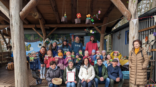 Auszeichnung für Waldkindergarten
